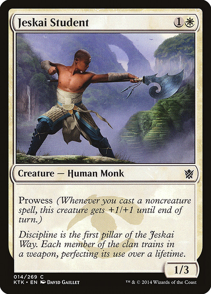 Jeskai Student [Khans of Tarkir] | Pegasus Games WI