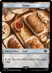 Smaug // Food (0022) Double-Sided Token (Surge Foil) [The Lord of the Rings: Tales of Middle-Earth Tokens] | Pegasus Games WI