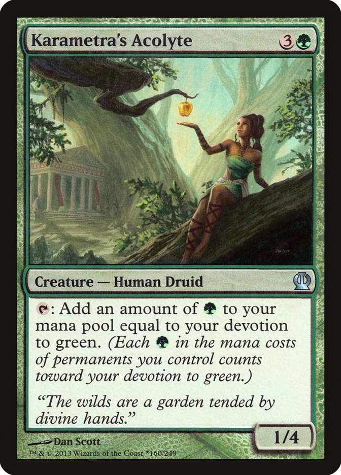 Karametra's Acolyte (Gift Box) [Theros Promos] | Pegasus Games WI