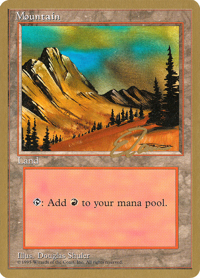 Mountain (et375) (Eric Tam) [Pro Tour Collector Set] | Pegasus Games WI