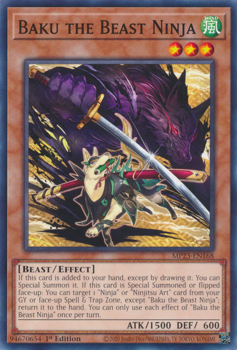 Baku the Beast Ninja [MP23-EN168] Common | Pegasus Games WI