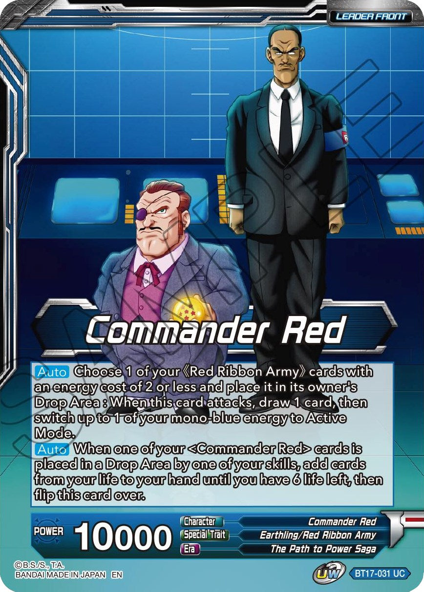 Commander Red // Red Ribbon Robot, Seeking World Conquest (BT17-031) [Ultimate Squad Prerelease Promos] | Pegasus Games WI
