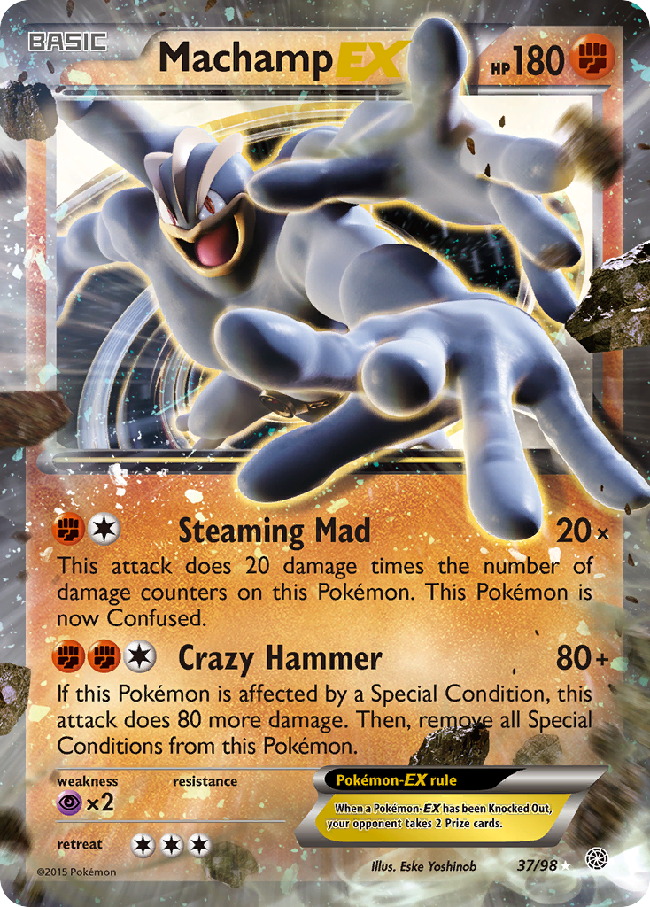 Machamp EX (37/98) [XY: Ancient Origins] | Pegasus Games WI