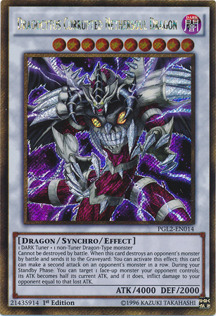 Dragocytos Corrupted Nethersoul Dragon [PGL2-EN014] Gold Secret Rare | Pegasus Games WI