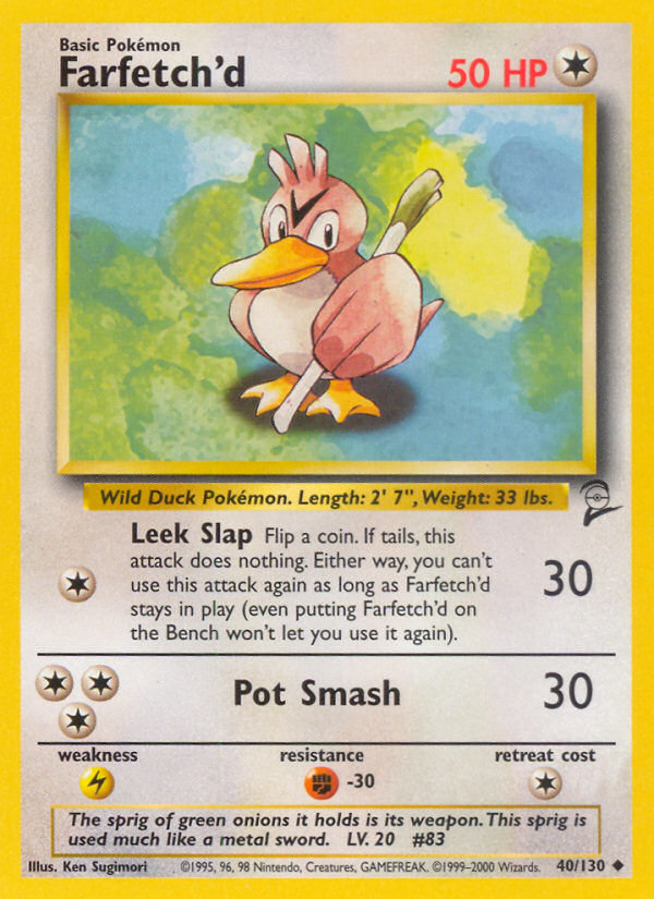 Farfetch'd (40/130) [Base Set 2] | Pegasus Games WI