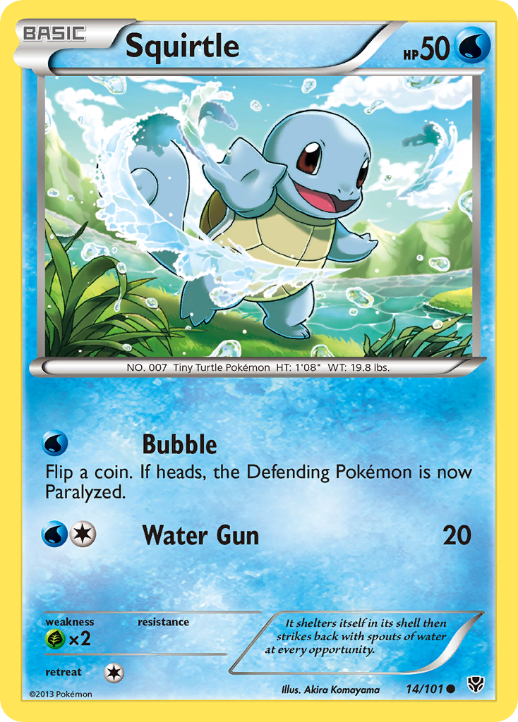 Squirtle (14/101) [Black & White: Plasma Blast] | Pegasus Games WI