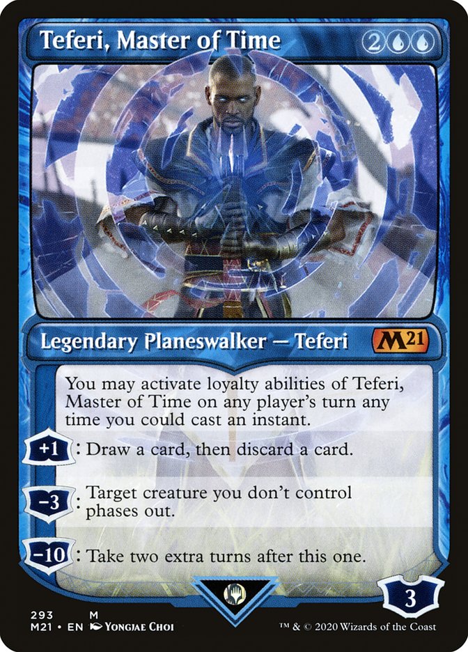 Teferi, Master of Time (Showcase) (293) [Core Set 2021] | Pegasus Games WI