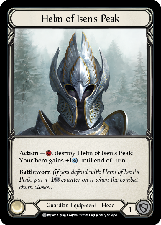 Helm of Isen's Peak [WTR042] Unlimited Rainbow Foil | Pegasus Games WI