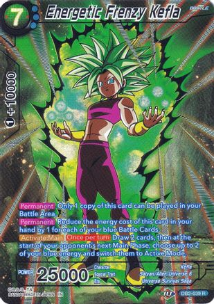 Energetic Frenzy Kefla (DB2-039) [Collector's Selection Vol. 2] | Pegasus Games WI