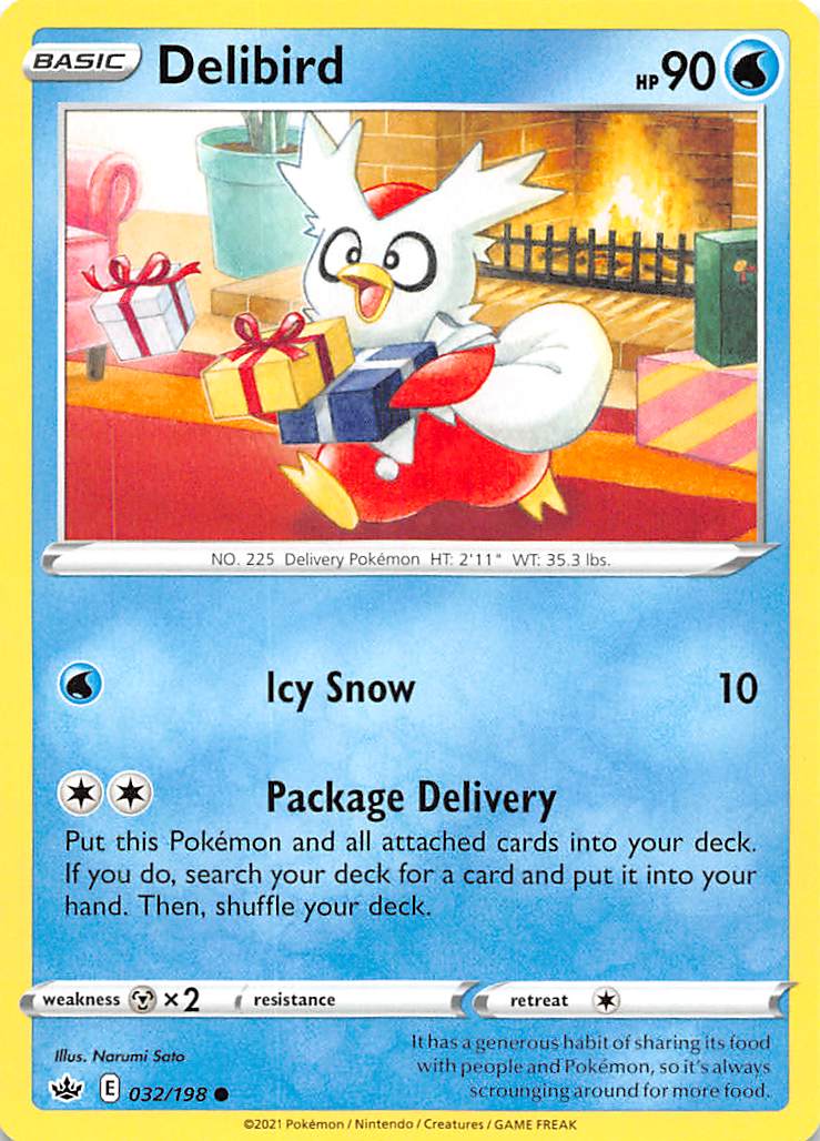 Delibird (032/198) [Sword & Shield: Chilling Reign] | Pegasus Games WI