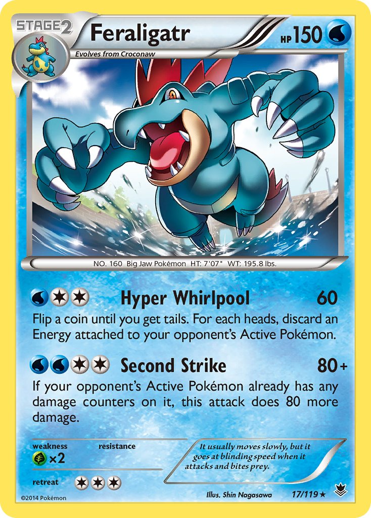 Feraligatr (17/119) (Theme Deck Exclusive) [XY: Phantom Forces] | Pegasus Games WI