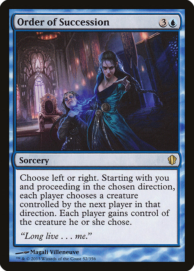 Order of Succession [Commander 2013] | Pegasus Games WI