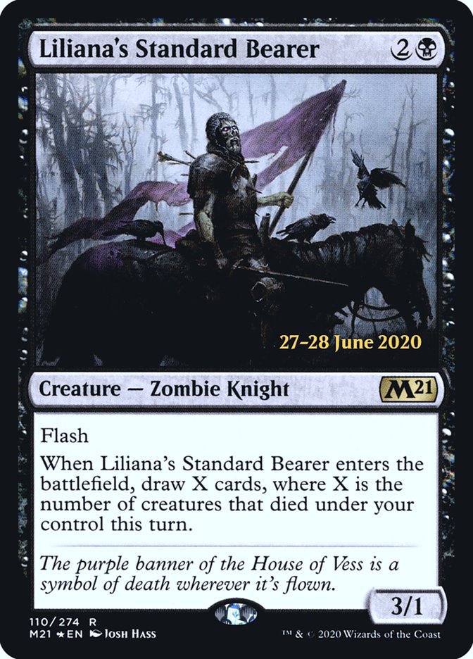 Liliana's Standard Bearer [Core Set 2021 Prerelease Promos] | Pegasus Games WI