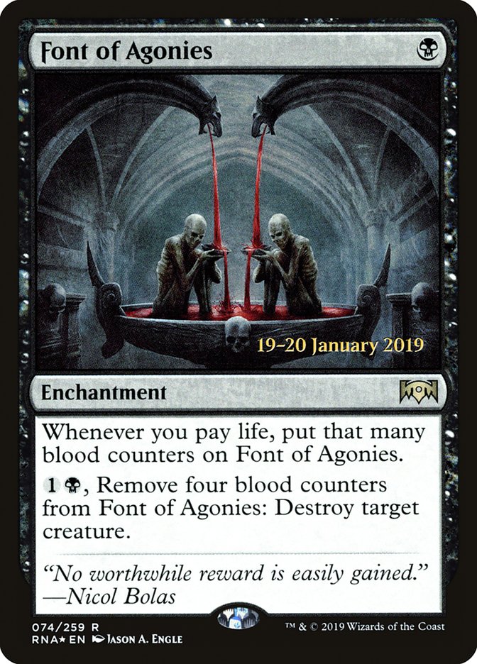 Font of Agonies [Ravnica Allegiance Prerelease Promos] | Pegasus Games WI