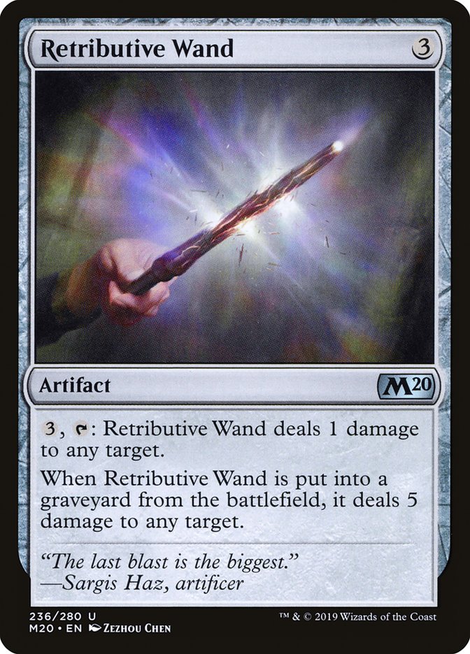 Retributive Wand [Core Set 2020] | Pegasus Games WI