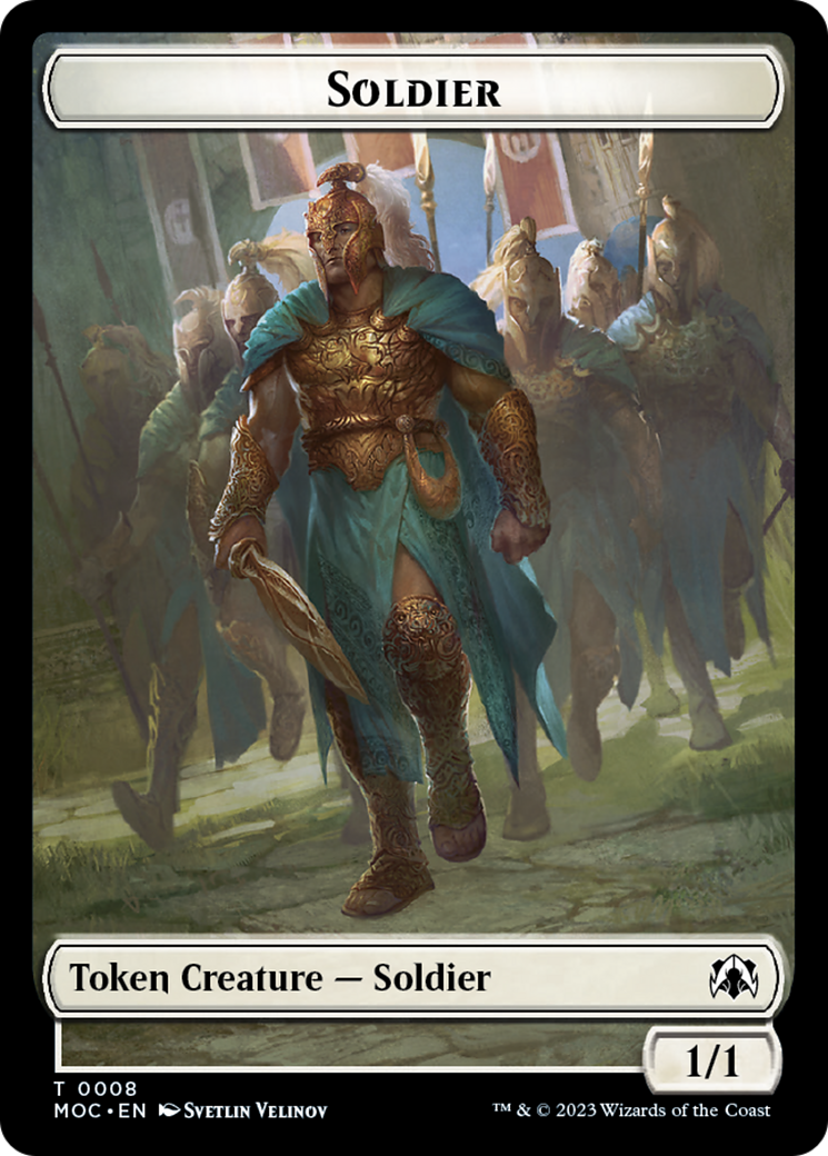 Soldier // Insect Double-Sided Token [March of the Machine Commander Tokens] | Pegasus Games WI