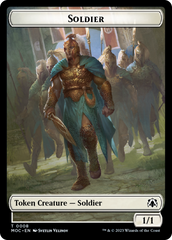 Soldier // Insect Double-Sided Token [March of the Machine Commander Tokens] | Pegasus Games WI