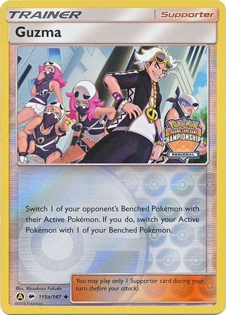 Guzma (115a/147) (Regional Championship Promo) [Sun & Moon: Burning Shadows] | Pegasus Games WI