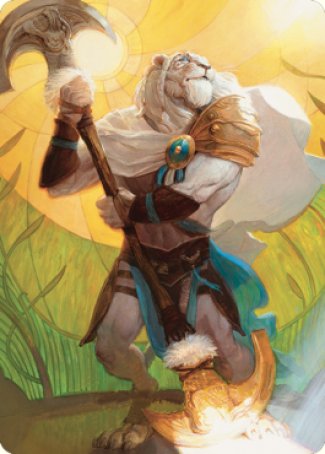 Ajani, Sleeper Agent Art Card [Dominaria United Art Series] | Pegasus Games WI