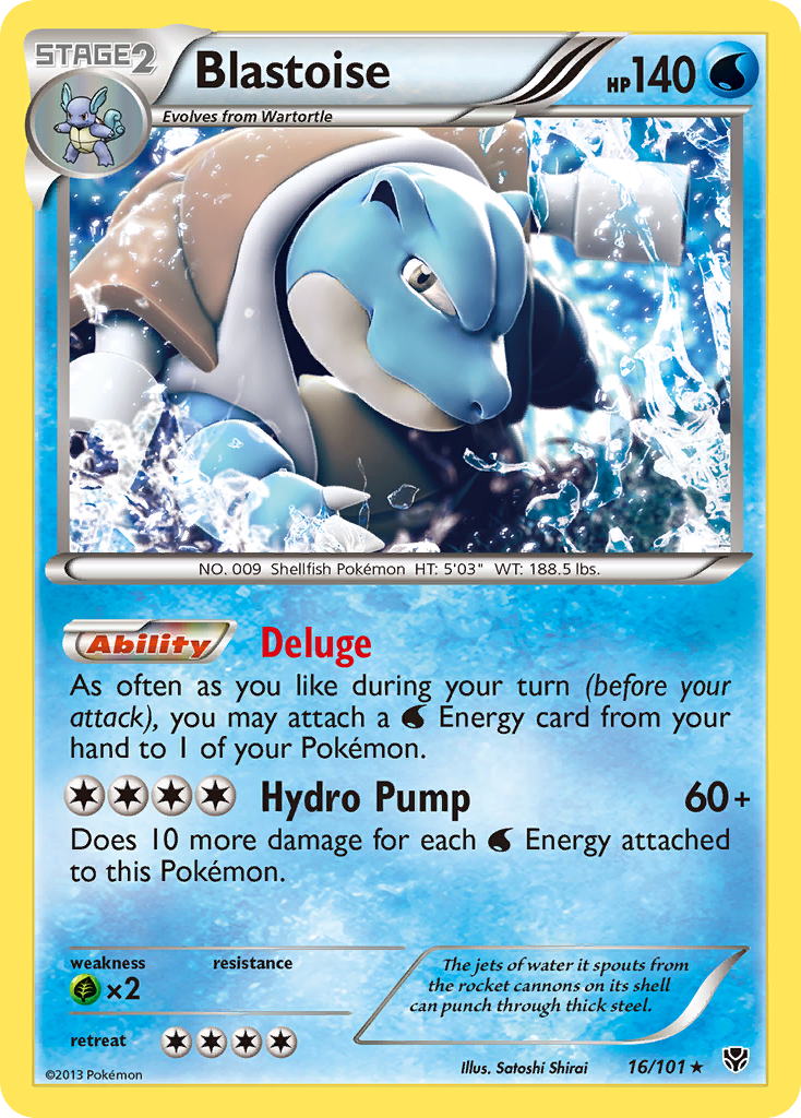 Blastoise (16/101) [Black & White: Plasma Blast] | Pegasus Games WI