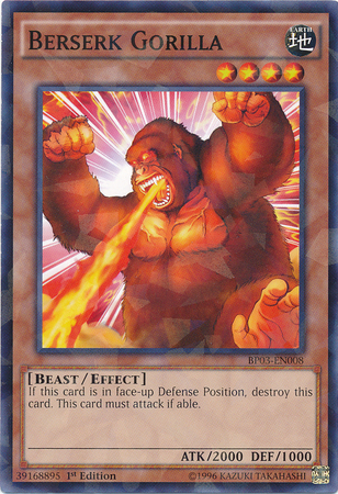 Berserk Gorilla (Shatterfoil) [BP03-EN008] Rare | Pegasus Games WI