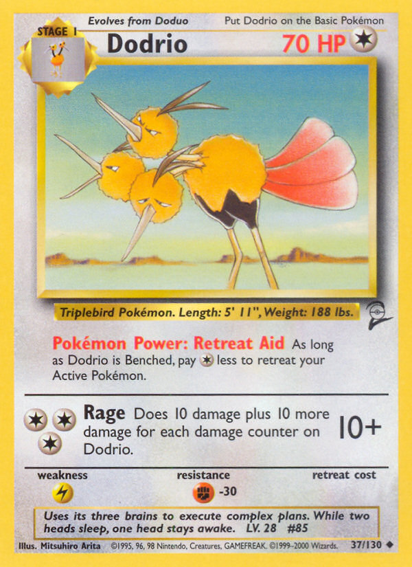 Dodrio (37/130) [Base Set 2] | Pegasus Games WI