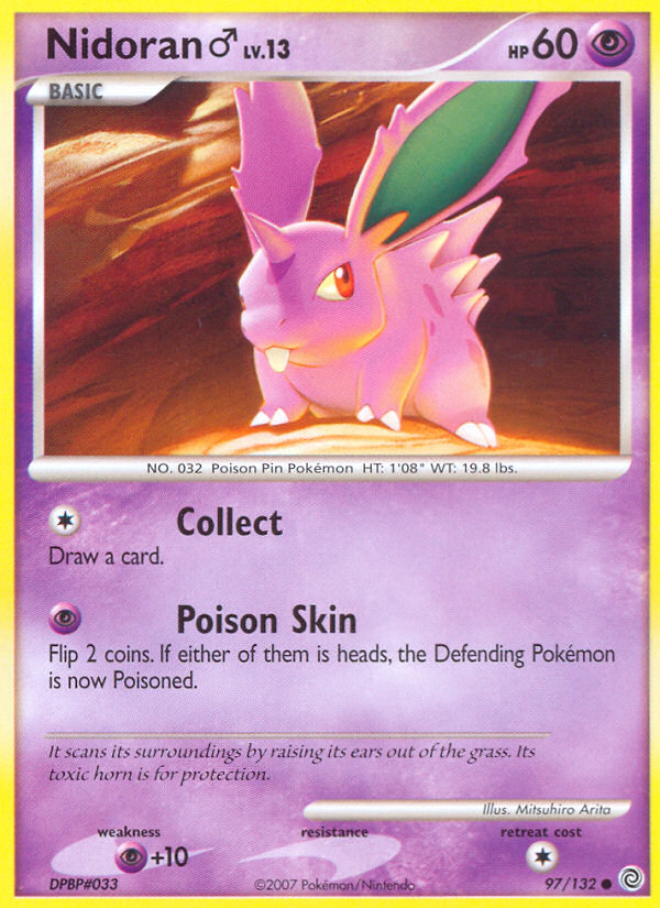 Nidoran (97/132) (Male) [Diamond & Pearl: Secret Wonders] | Pegasus Games WI