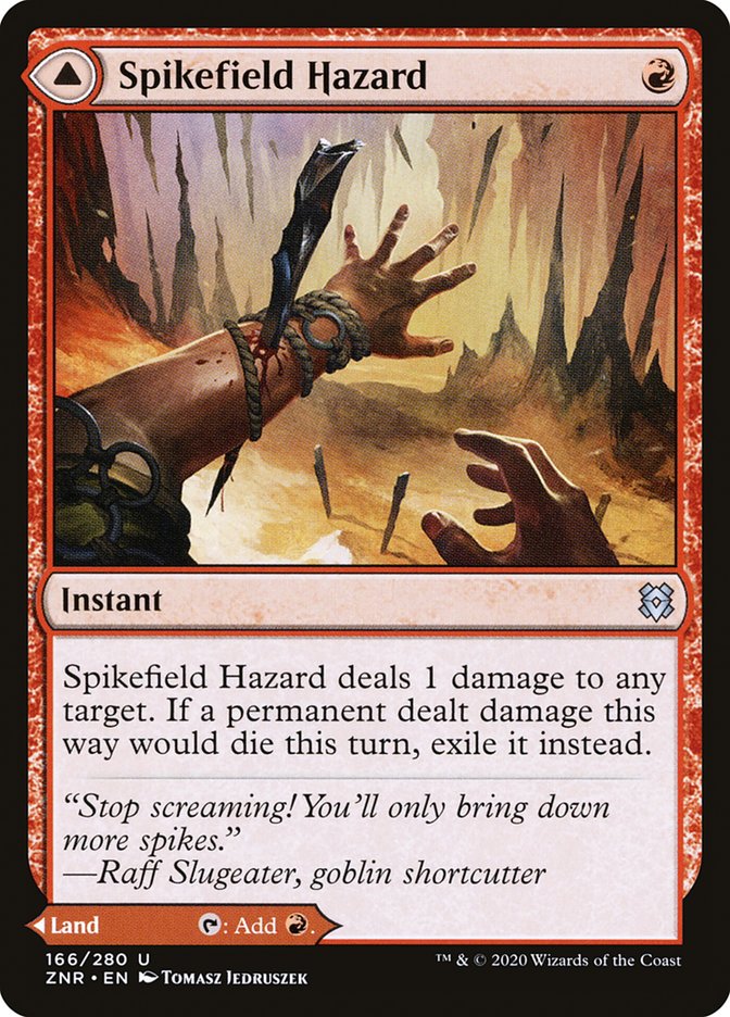 Spikefield Hazard // Spikefield Cave [Zendikar Rising] | Pegasus Games WI
