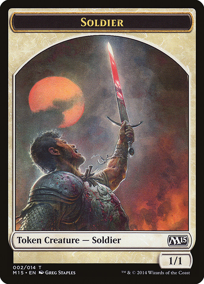 Soldier Token [Magic 2015 Tokens] | Pegasus Games WI