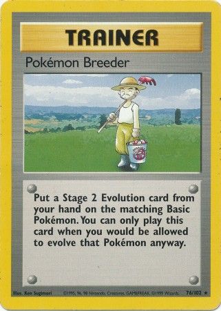 Pokemon Breeder (76/102) [Base Set Unlimited] | Pegasus Games WI