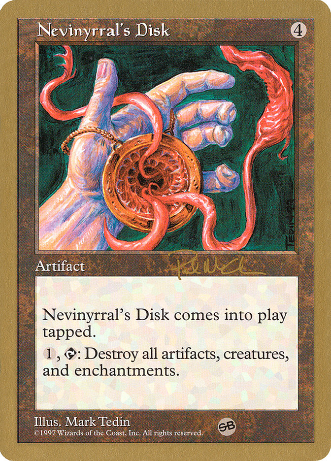 Nevinyrral's Disk (Paul McCabe) (SB) [World Championship Decks 1997] | Pegasus Games WI