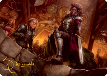 Veteran Dungeoneer Art Card (Gold-Stamped Signature) [Dungeons & Dragons: Adventures in the Forgotten Realms Art Series] | Pegasus Games WI