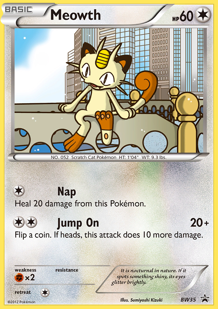 Meowth (BW35) [Black & White: Black Star Promos] | Pegasus Games WI