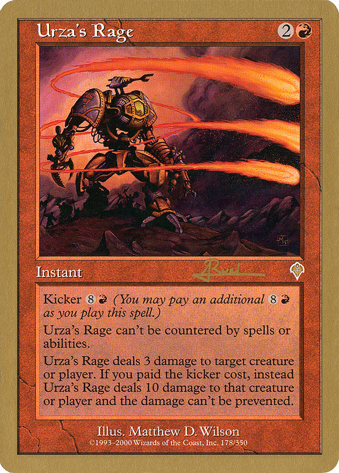 Urza's Rage (Antoine Ruel) [World Championship Decks 2001] | Pegasus Games WI