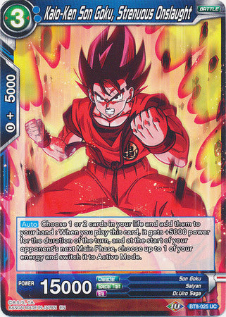 Kaio-Ken Son Goku, Strenuous Onslaught [BT8-025] | Pegasus Games WI