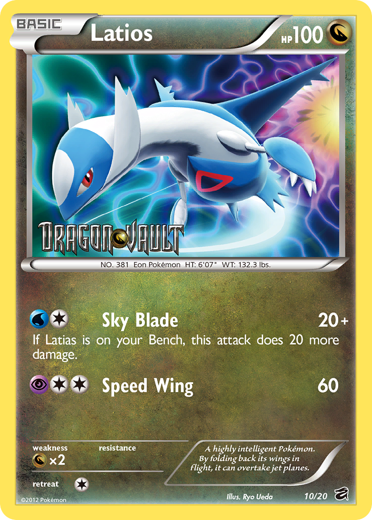 Latios (10/20) (Blister Exclusive) [Black & White: Dragon Vault] | Pegasus Games WI