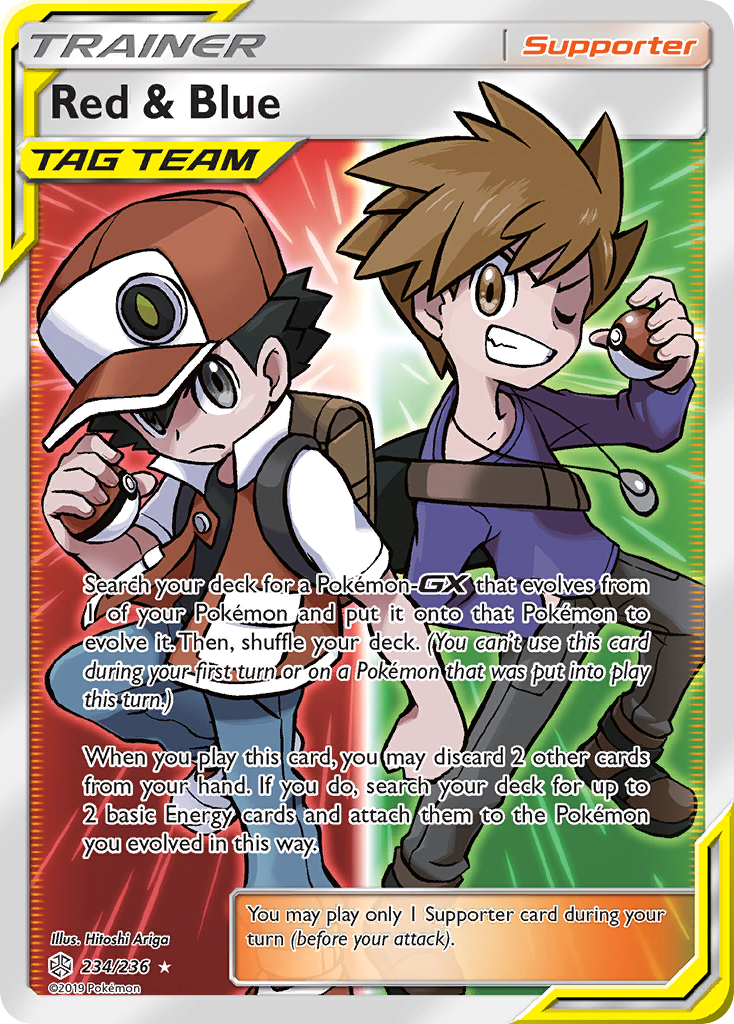 Red & Blue (234/236) [Sun & Moon: Cosmic Eclipse] | Pegasus Games WI