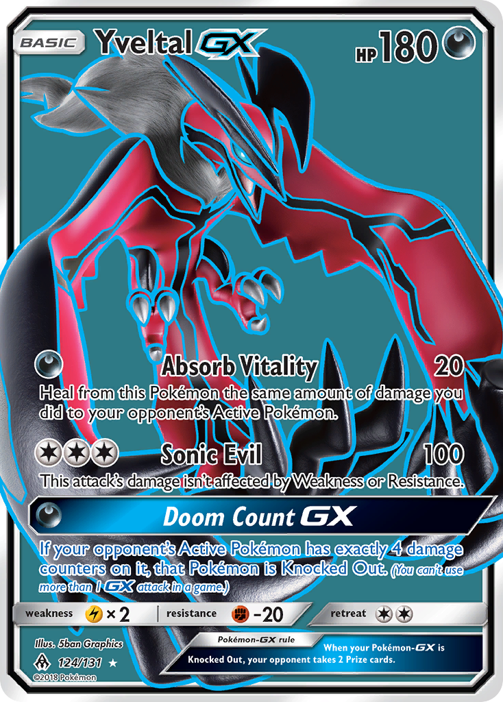 Yveltal GX (124/131) [Sun & Moon: Forbidden Light] | Pegasus Games WI