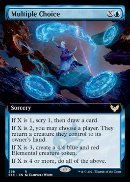 Multiple Choice (Extended Art) [Strixhaven: School of Mages] | Pegasus Games WI