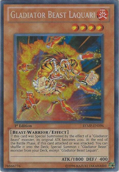 Gladiator Beast Laquari [RYMP-EN096] Secret Rare | Pegasus Games WI