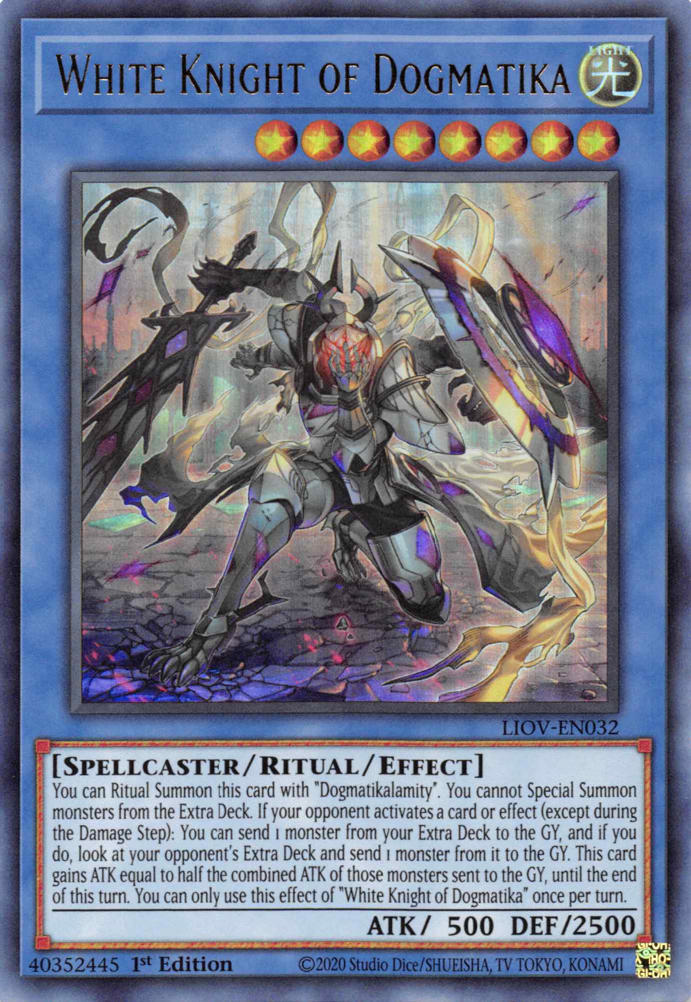 White Knight of Dogmatika [LIOV-EN032] Ultra Rare | Pegasus Games WI