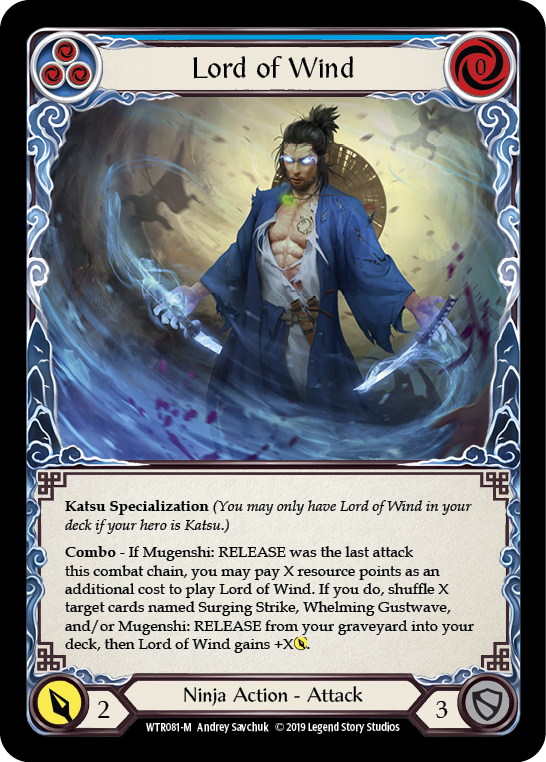 Lord of Wind [WTR081-M] Alpha Print Rainbow Foil | Pegasus Games WI