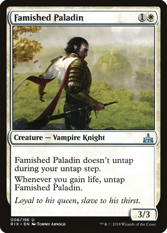 Famished Paladin [Rivals of Ixalan] | Pegasus Games WI