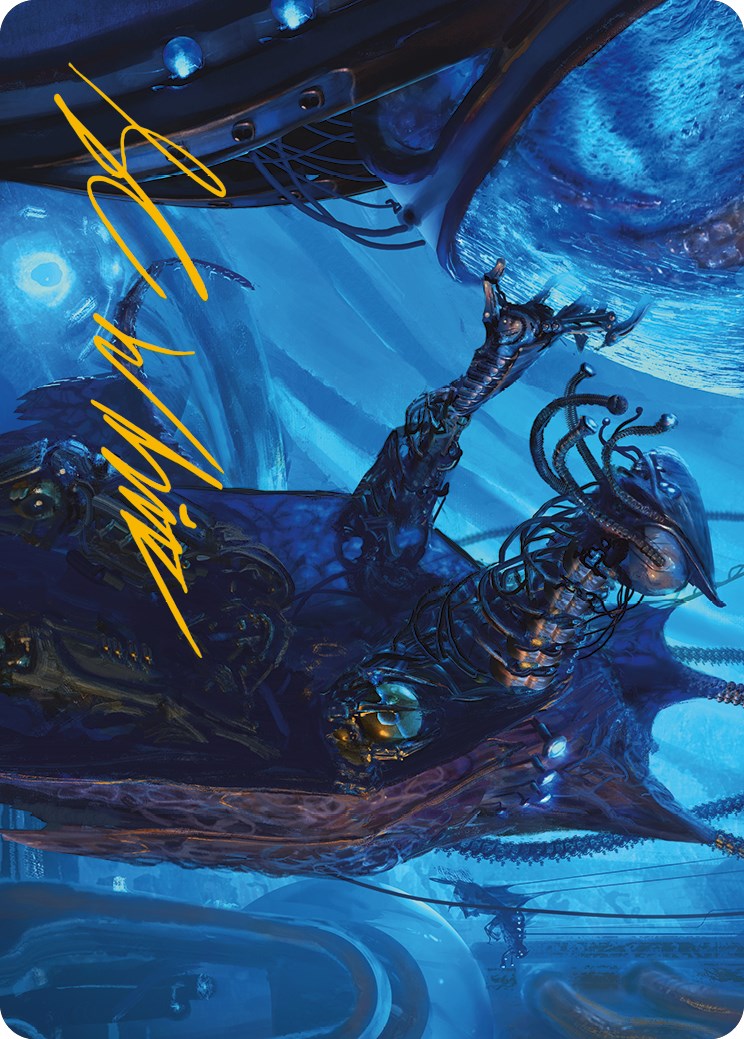 Atmosphere Surgeon Art Card (Gold-Stamped Signature) [Phyrexia: All Will Be One Art Series] | Pegasus Games WI