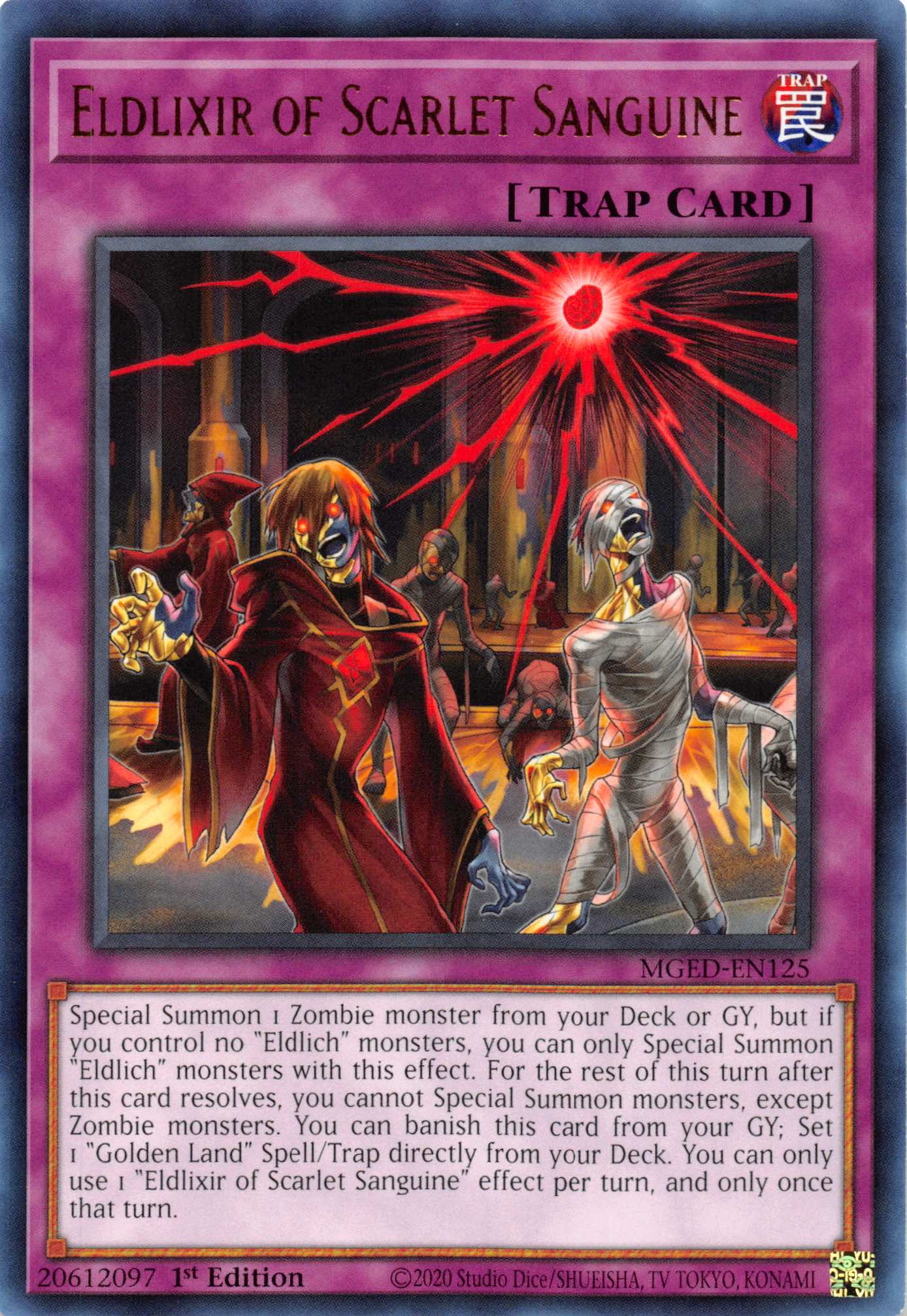Eldlixir of Scarlet Sanguine [MGED-EN125] Rare | Pegasus Games WI