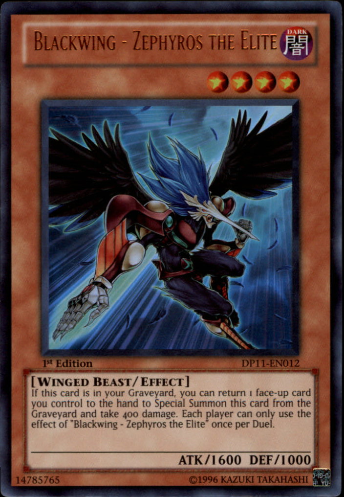 Blackwing - Zephyros the Elite [DP11-EN012] Ultra Rare | Pegasus Games WI