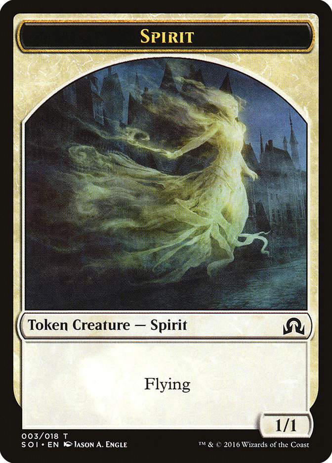 Spirit Token [Shadows over Innistrad Tokens] | Pegasus Games WI