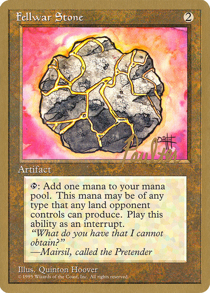 Fellwar Stone (Preston Poulter) [Pro Tour Collector Set] | Pegasus Games WI