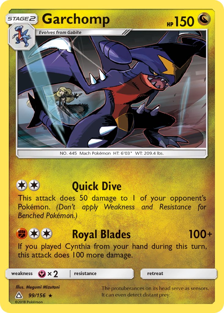 Garchomp (99/156) (Cracked Ice Holo) (Theme Deck Exclusive) [Sun & Moon: Ultra Prism] | Pegasus Games WI