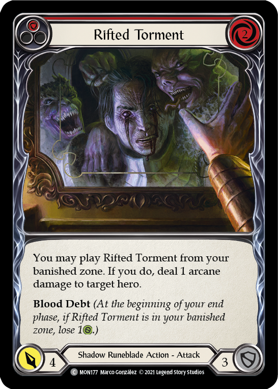 Rifted Torment (Red) [MON177] 1st Edition Normal | Pegasus Games WI